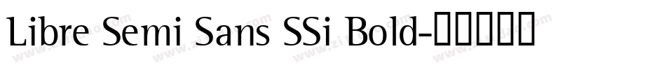 Libre Semi Sans SSi Bold字体转换